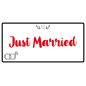 Plaque Mariage Just Married