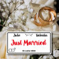 Plaque Mariage Just Married